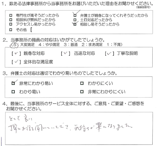 お客様の声2